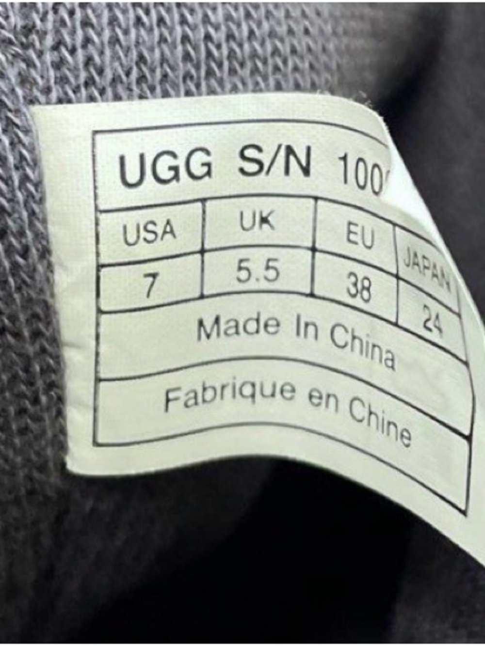 1 hour sale. NWOT. UGG, size 7, Gray Suede Camaya Boots w/ Sparkle, Knit Mid-Cal - Picture 3 of 9
